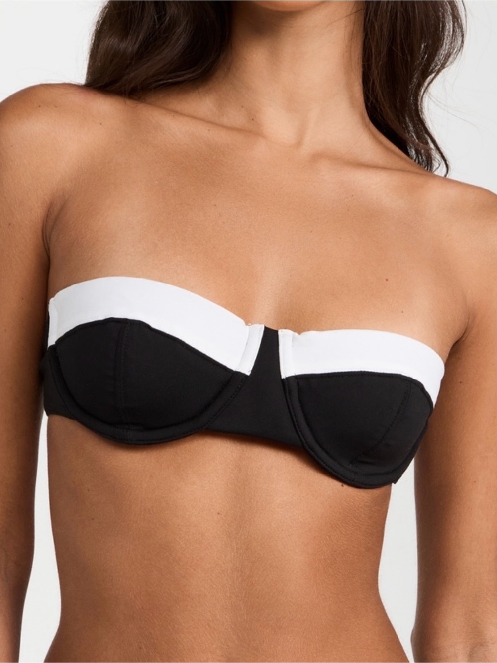 STAUD - Jo Balconette Bikini Top & Devon High Rise Bikini Bottoms